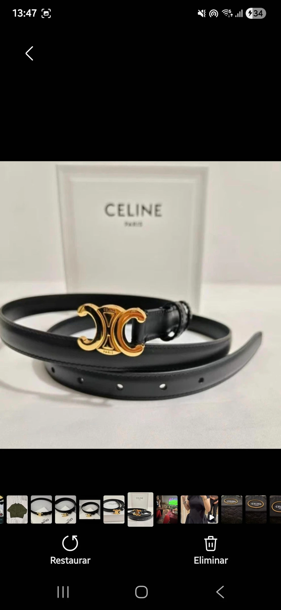 Cinturón  celine